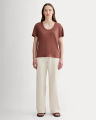 The Air Scoop-Neck Tee | Cedarwood