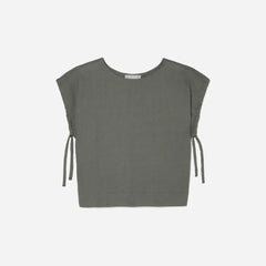 The Drawstring Tunic | Pewter Green