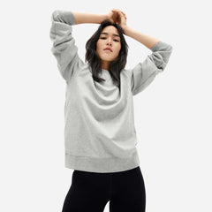 The Unisex French Terry Crew |  Heathered Grey