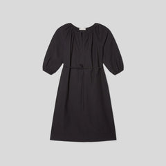 The Raglan Sleeve Poplin Dress | Black
