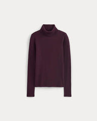 The Luxe Rib Turtleneck | Heathered Port Royale