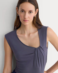 Asymmetrical Top in Butterluxe | Graystone