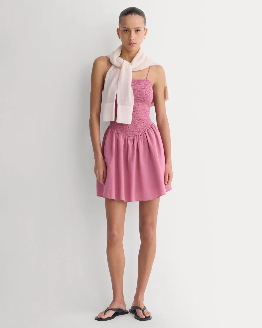 Gauze Smocked Mini Dress | Heather Rose