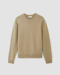 The Classic Sweater in Everyday Cotton | Trench Coat Khaki