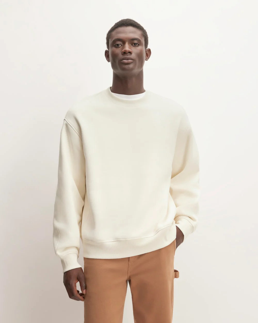 The ReTrack Crewneck Sweatshirt | Bone