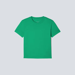 The Box-Cut Tee in Essential Cotton | Bright Jade | No Pocket