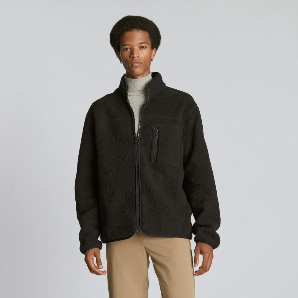 The ReNew Fleece Full Zip | Black