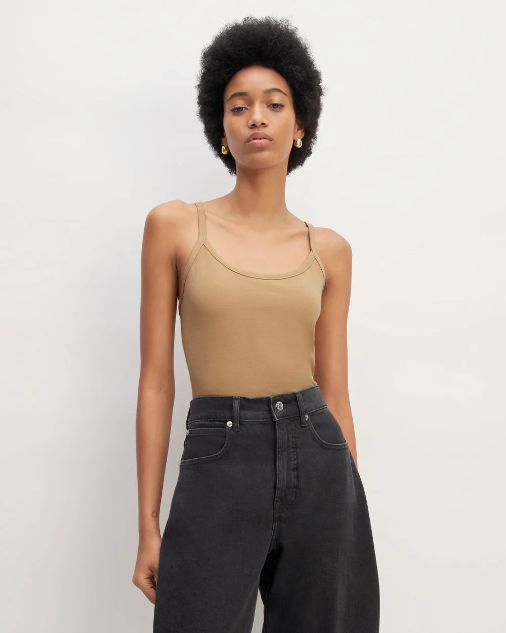 The Supima® Form Spaghetti Strap Cami | Tiger's Eye