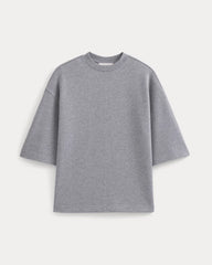 Lightweight Terry Oversized Tee | Vintage Heather Grey