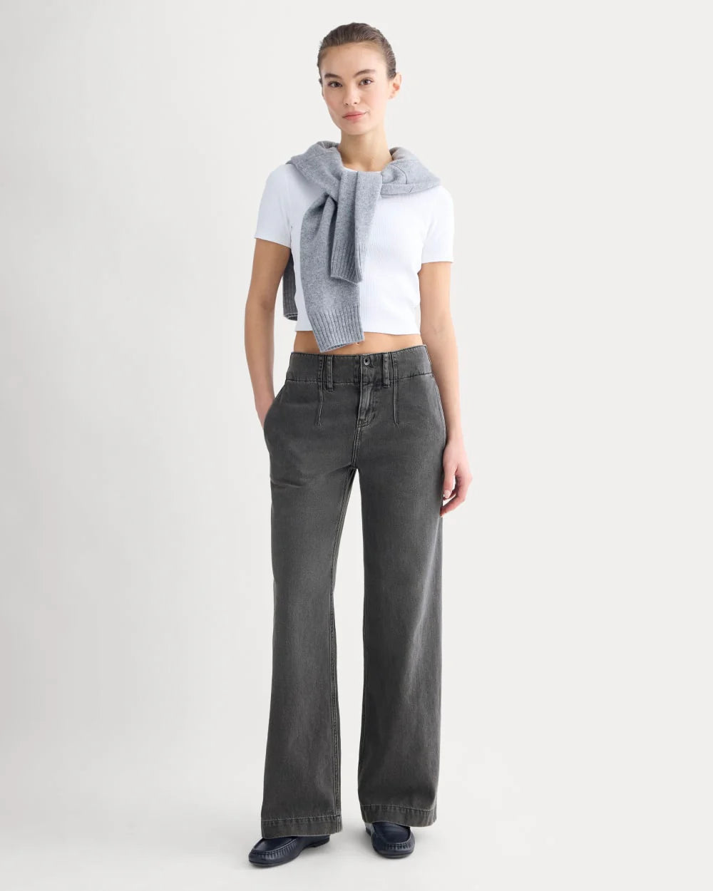 The Mid-Rise Trouser Jean | Black