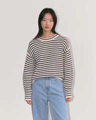 The Cocoon Crew in Everyday Cotton | Canvas / Navy