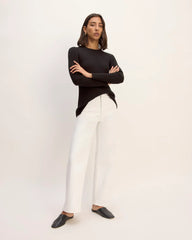 The Cotton Rib Crew | Black