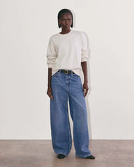 The Cocoon Crew in Plush Cotton | Heathered Oat