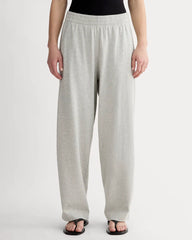 The Off-Duty Barrel Pant | Pale Heather Grey