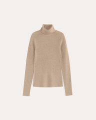 The Turtleneck in Lurex Merino | Gold