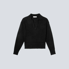 The Cashmere Polo | Black