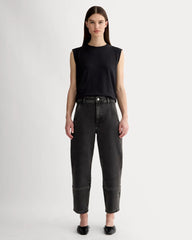 The Utility Barrel Pant | Washed Black | Regular