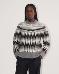 The Fair Isle Crew | Grey / Black Fair Isle