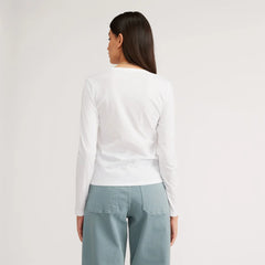 The Organic Cotton Long-Sleeve Crew | White