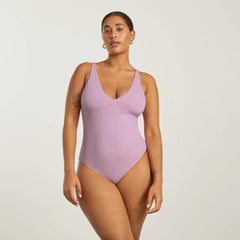 The V-Neck One-Piece | Lilac
