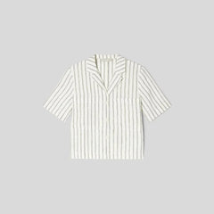 The Linen Workwear Shirt | Black / Canvas Tan