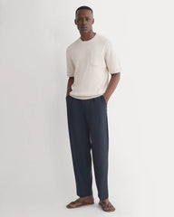 Textured Knit Tee | Heathered Oat