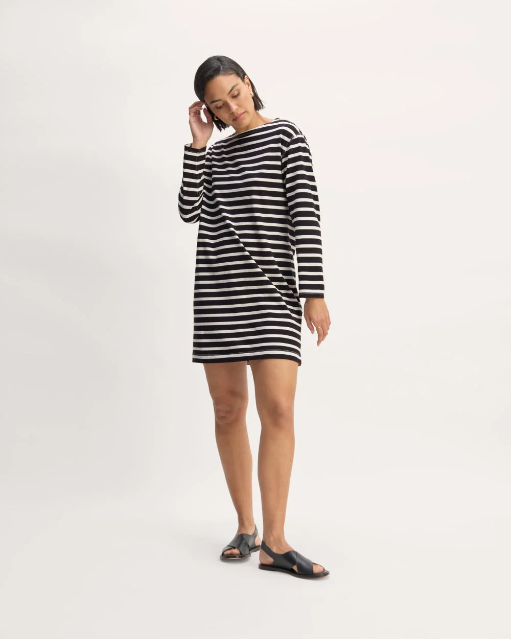 The Mariner Dress | Black / Bone