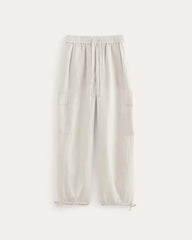 The Cargo Curve Pant in Linen | Natural Chambray