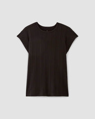 The Rib Muscle Tee | Black