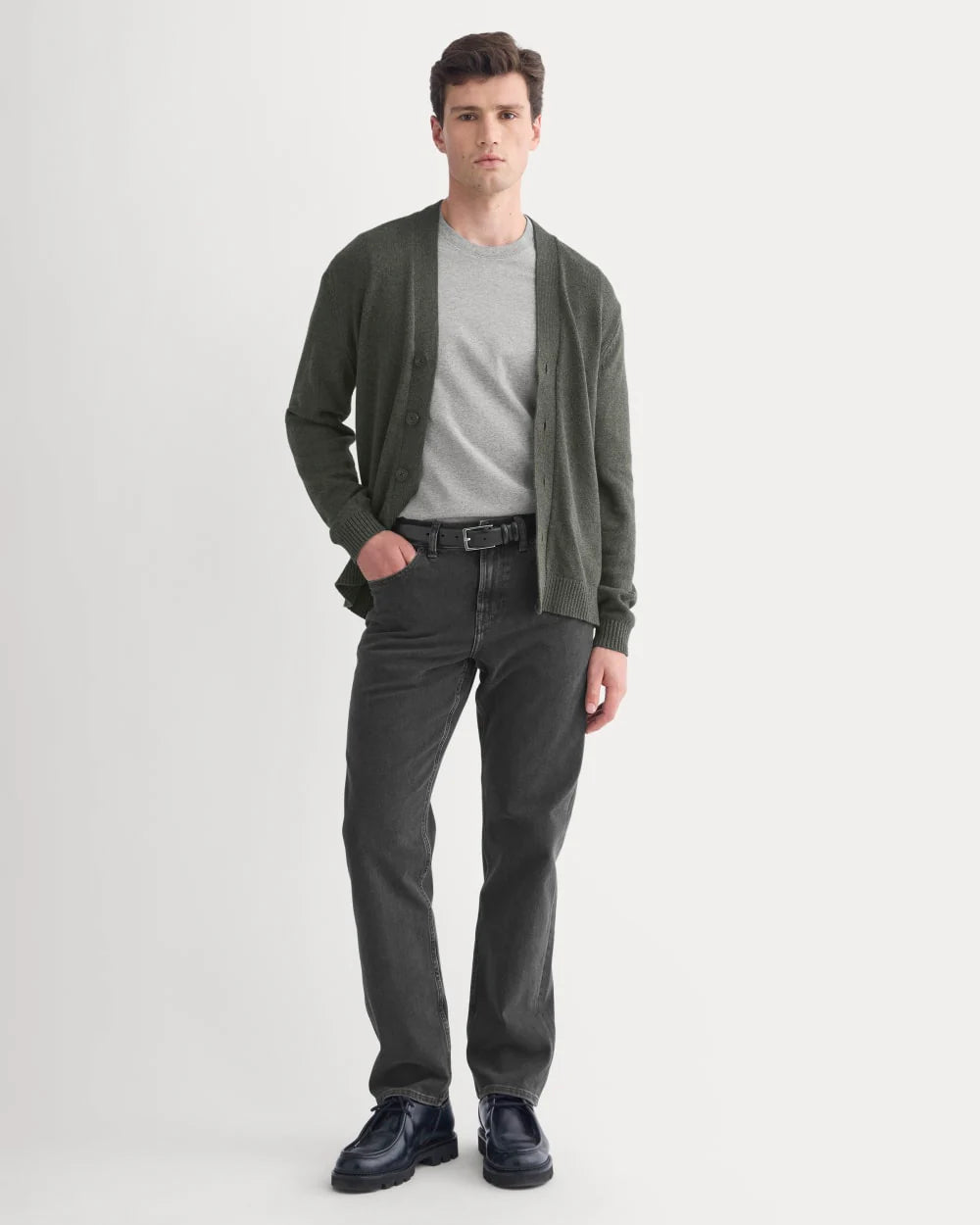 Straight-Leg Stretch Jean | Washed Black