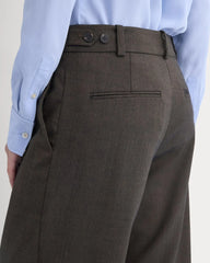 Straight-Leg Trouser in Tailor Twill | Heathered Fudge