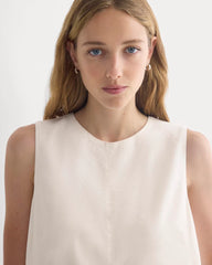 The Shift Dress in Stretch Linen | Bone