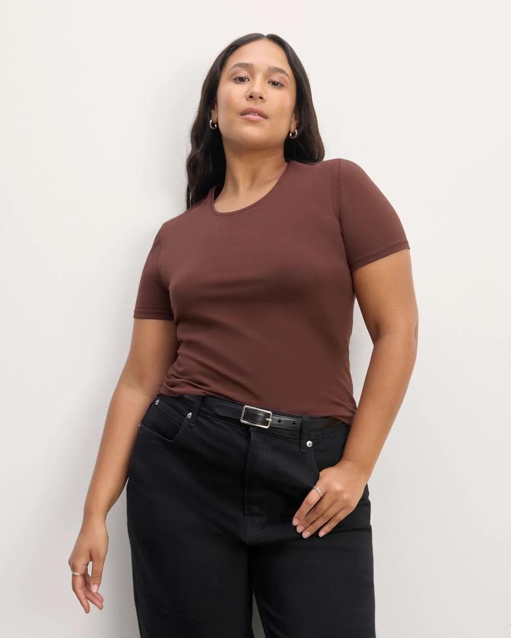 The Form Tee | Dark Mahogany