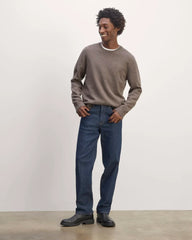 The Premium Merino Crew Neck Sweater | Taupe Melange