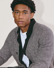 The Cloud Relaxed Cardigan | Heather Charcoal