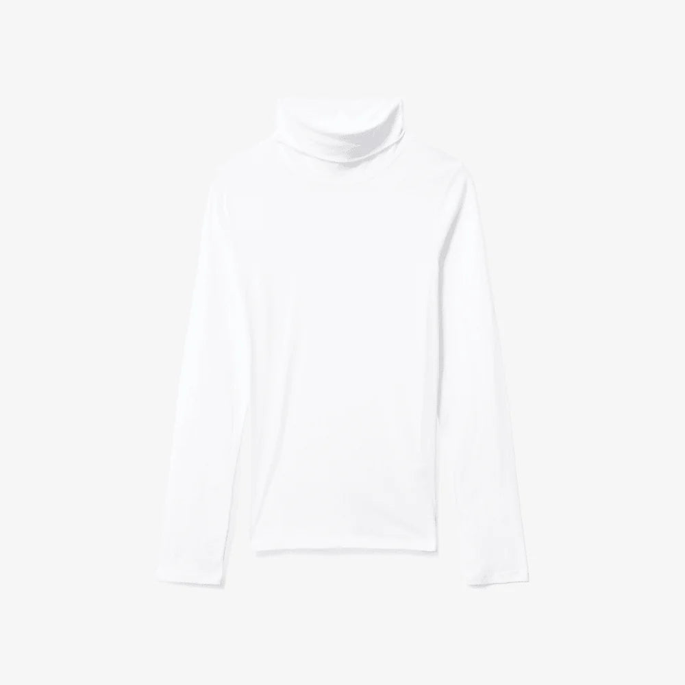 The Organic Cotton Turtleneck | White