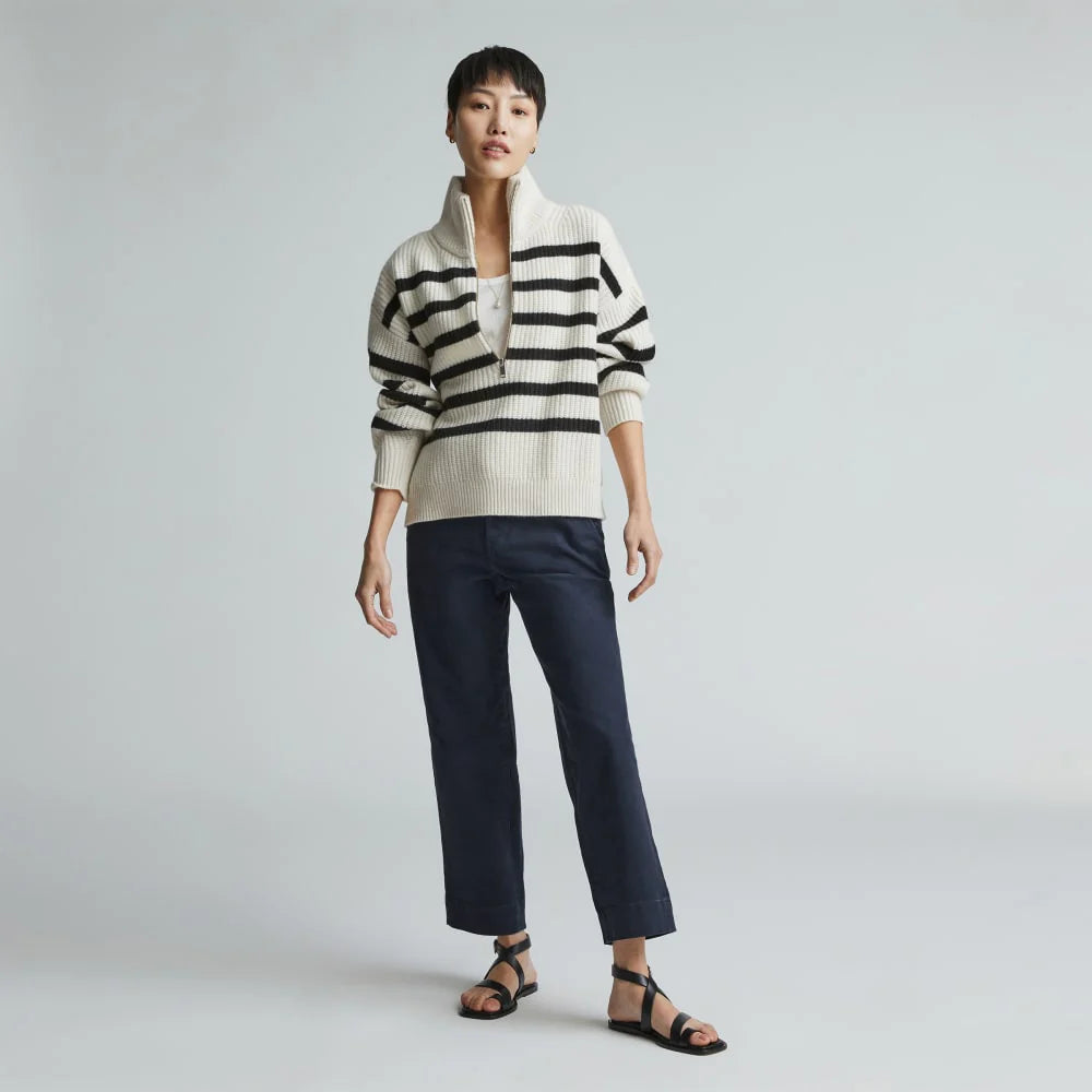 The Organic Straight-Leg Pant |  Navy