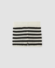 The Crochet Knit Short | Bone / Black
