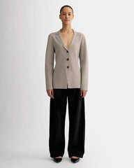 The Knit Blazer | Light Heathered Grey