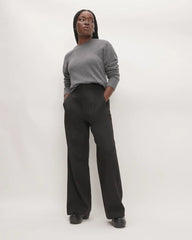 The Classic Crew in Cashmere | Heather Charcoal