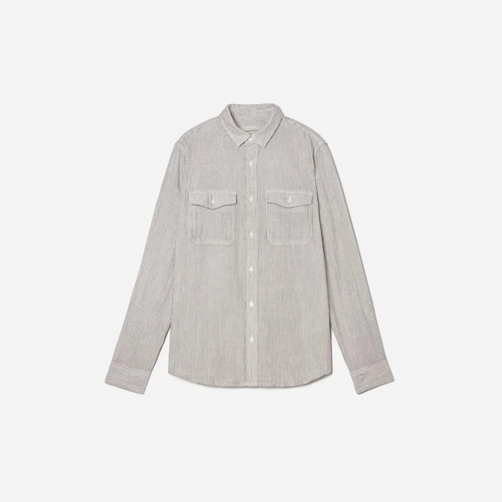 The Long-Sleeve Summer Shirt | Black / White