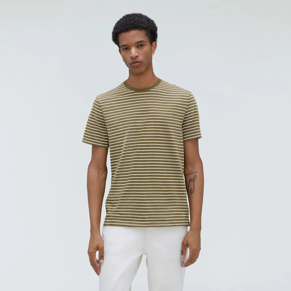 The Organic Cotton Crew | Olive / Canvas