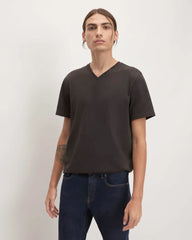 The Organic Cotton V-Neck Tee | Black