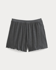 Lounge Rib Short | Heathered Soot