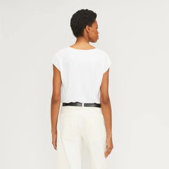 The Hemp Scoop-Neck Muscle Tee | White