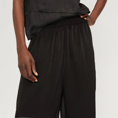 The Satin Pull-On Pant | Black