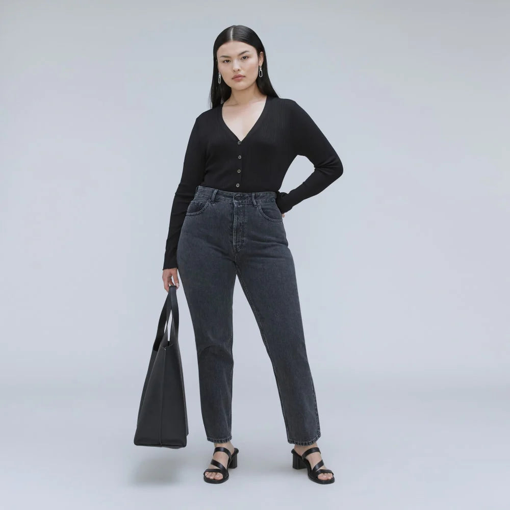 The '90s Cheeky Hourglass Jean | Washed Black | 28.5" Inseam