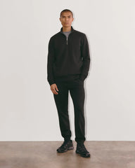 The Off-Duty Terry Quarter-Zip | Black