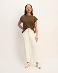 The Rib Muscle Tee | Cocoa