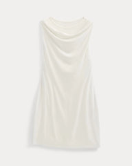 Cowl Neck Mini Dress | Bone